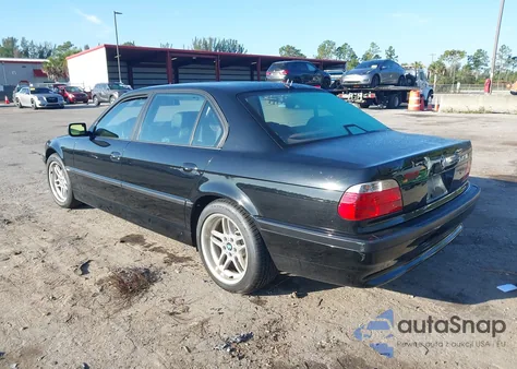 2001 BMW 740Il z USA, uszkodzony, nr VIN WBAGH83481DP18150